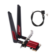 Placă WiFi 7PCIe de mare viteză pentru PC de gaming, placă WiFi cu Bluetooth 5.4 și 4K QAM, adaptor wireless compatibil cu versiuni anterioare de