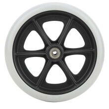 (As show, One size) 8 Inch Wheelchair Front Wheels Disabled TPR Wheels Wheelchair Accessory