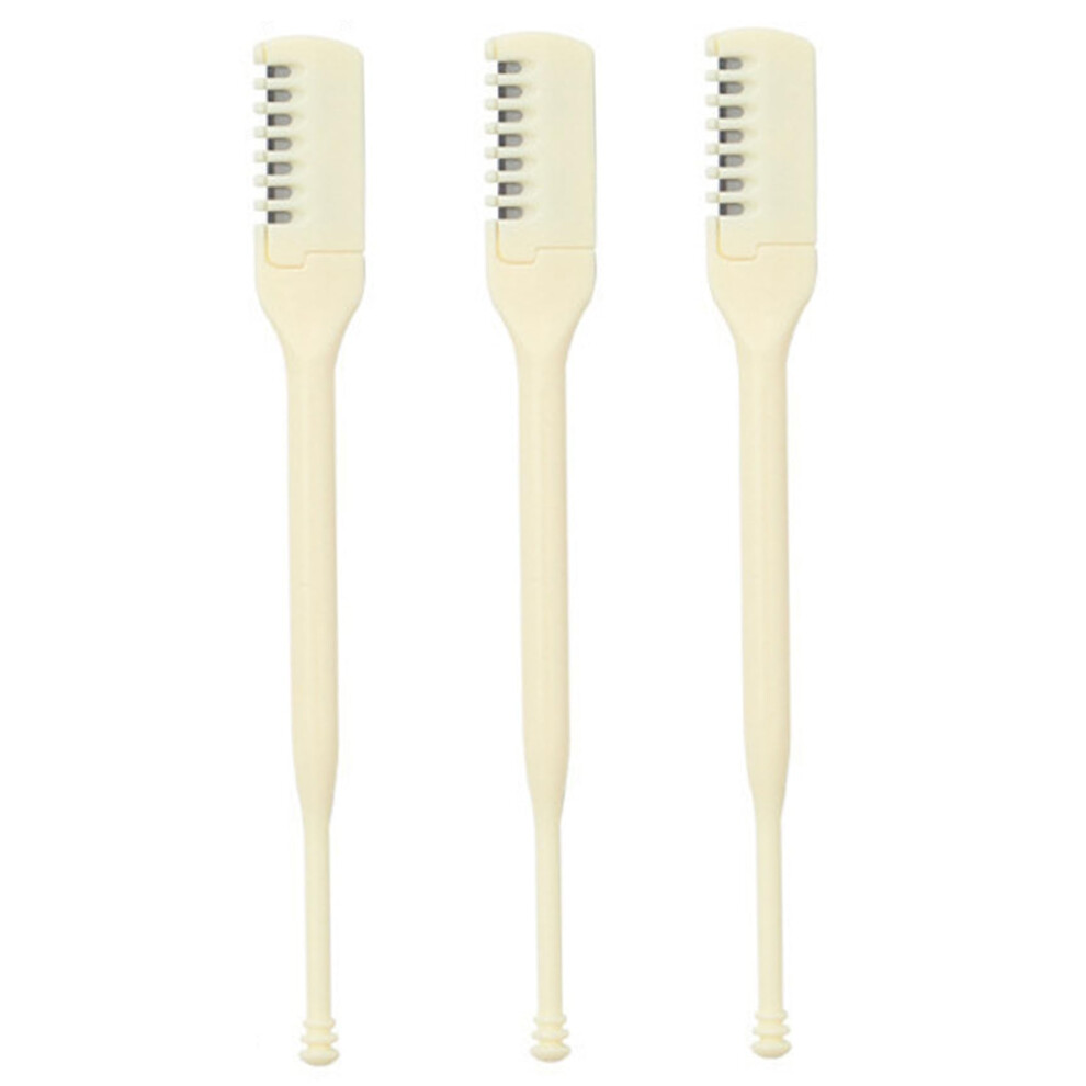 3pcs Nose Hair Trimmers, 2in1 360 Rotating Nose Hair Trimmer with Ear Hair Attachment, DoubleSided Manual Nose Grooming Tool for Women and Men.