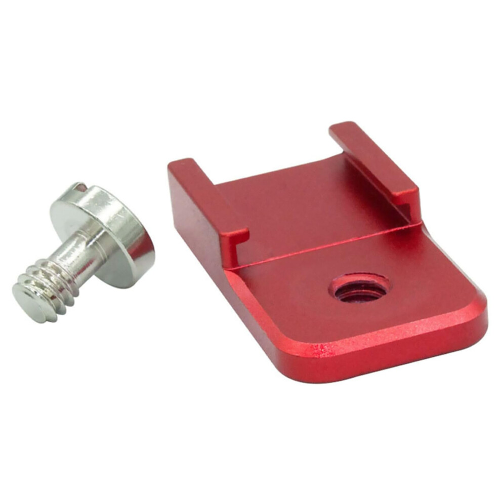 Hot Shoe Mount Adapter Base With 1/4 Mounting Hole Bracket Extension Bar For Fill And Microphone Light 9365049784856