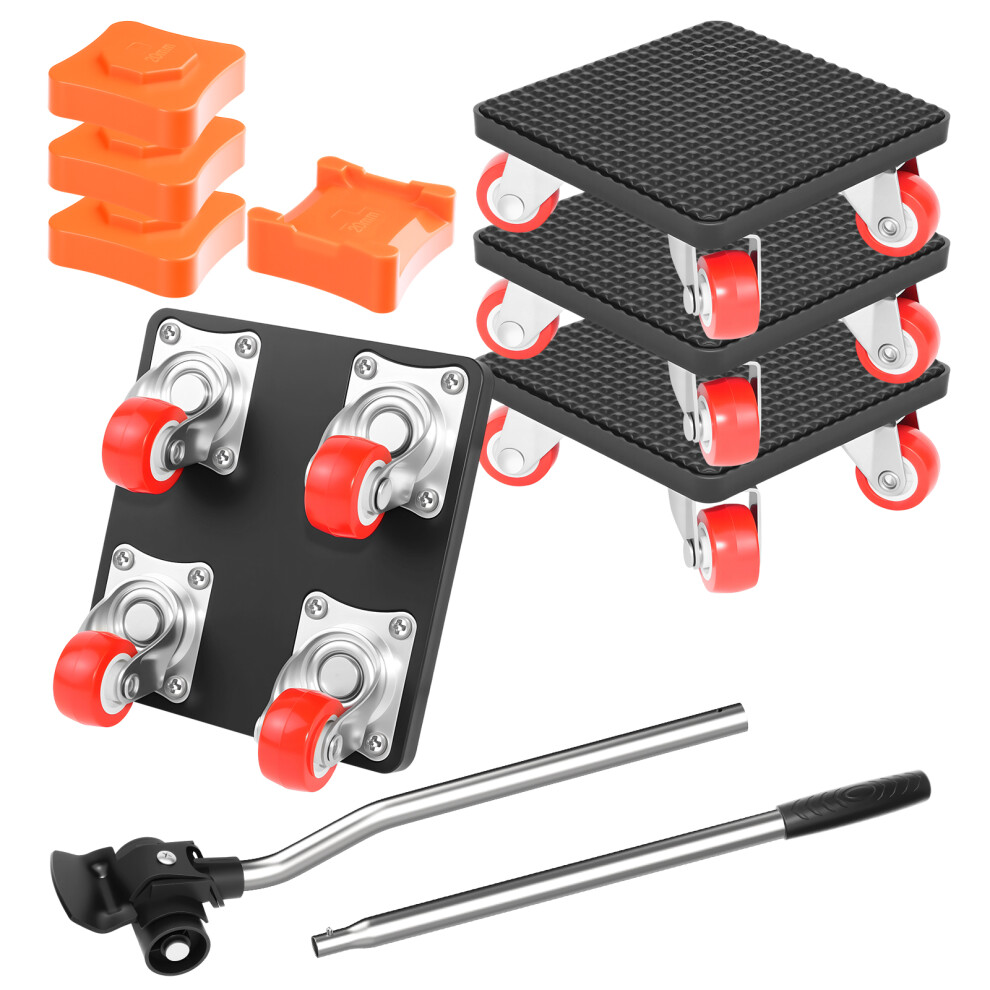 Furniture Moving Wheels Set, Heavy Duty Furniture Mover And Lifter Tool With 4 Wheels- 200Kg Capacity For Appliance, Bed, Cabinet, Sofa,Moving Dolly 782429081975