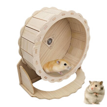 Hamster Wooden Wheel: 23 cm Balance Bike Toy for Dwarf Hamsters, Gerbils, Mice