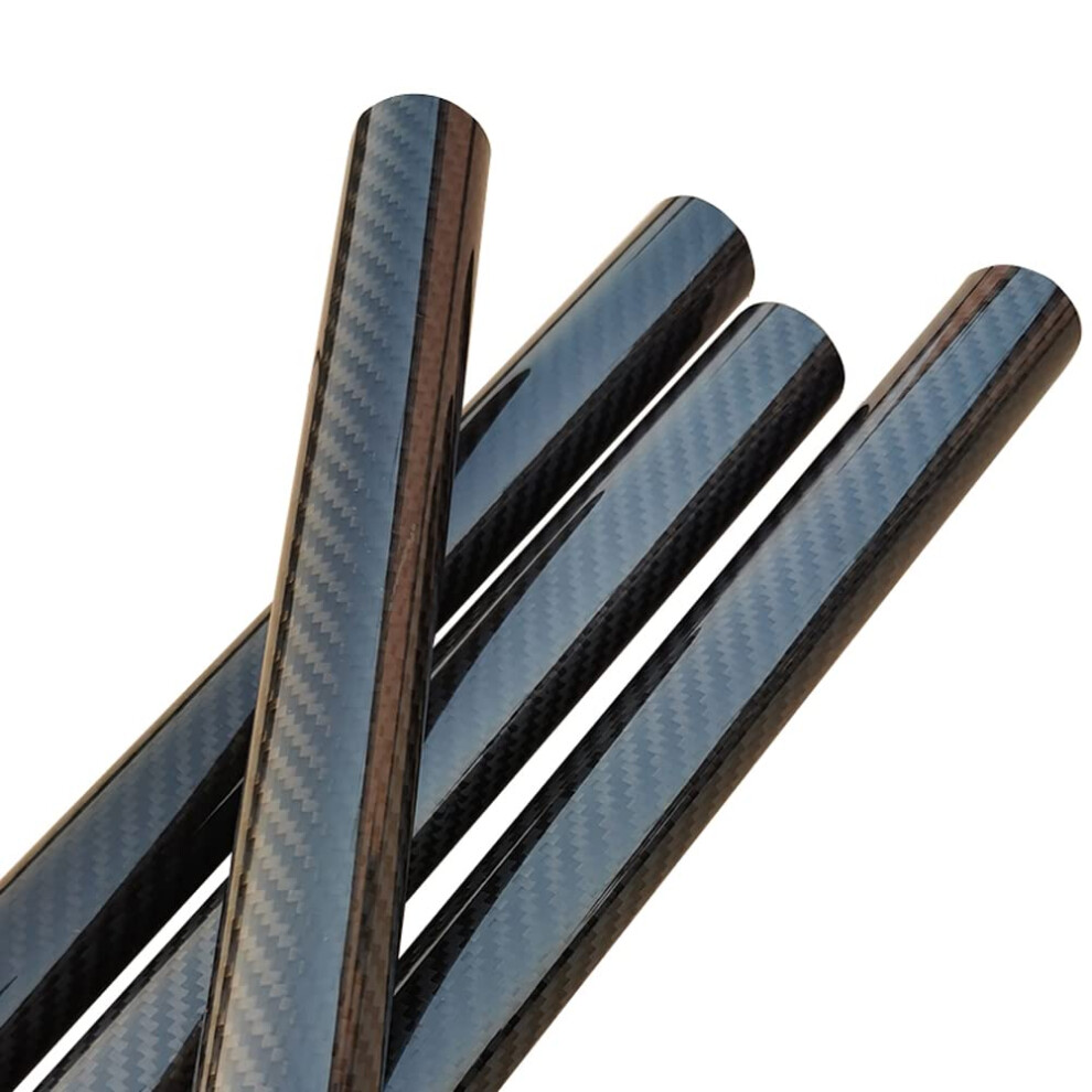 3K Carbon Fiber Tube 2Pack, Length 500Mm, Outer Diameter 22Mm, Inner Diameter 19Mm, Twill Glossy, For Drone Frame 9044945392319