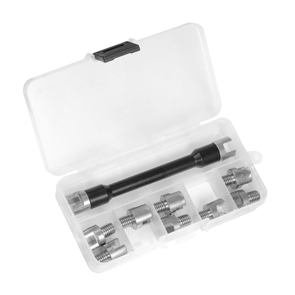 Spoke Spanner Wrench For Motorcycle Dirt Bike Wheels, 10In1 Wheel Tool, Alloy Steel Construction Compatible With Spokes 9426802244335