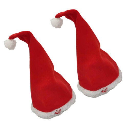 2PCS Light Dancing Christmas Caps Ingebouwde melodieën binnen-