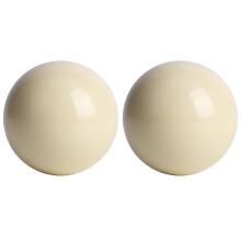 (As show, One size) 2pcs Pool Table White Billiard Balls Snooker Pool Table Training Spot Cue Ball Standard 5.72CM