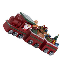 Handgemaakte kersttrein met kerstcadeau harskunst voor