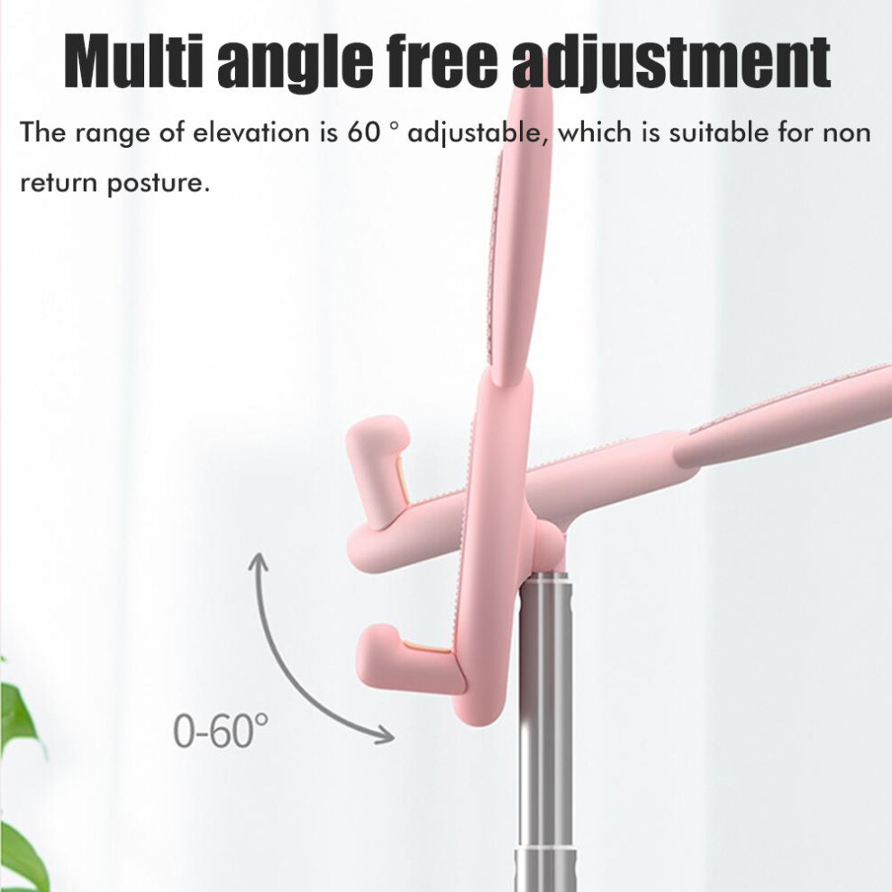 Rabbit Ears Desktop Phone Holder Aluminum Alloy Durable Stand Pink/White 4921378922106