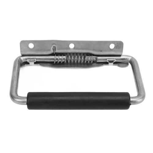Padded Rubber Grip Handle For Surface Mount Use, Heavy-Duty Lifting Spring-Loaded Handle With Durability And Steel Construction, Designed For Chest 2