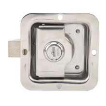 304 Stainless Steel Toolbox Handle Latch with 2 Keys, 82x82mm
