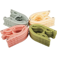 Portable Travel Hangers, Foldable Portable Plastic Hangers With Non-Slip Grooves For Travel Accessories, Multicolor Set Of Space Saving Clothes Hanger