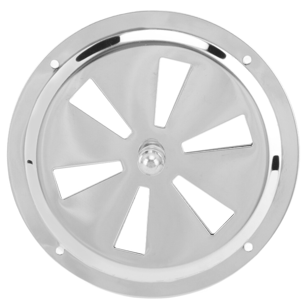 Marine Use Butterfly Air Vent Stainless Steel Ventilation Cover Corrosion Resistance Rust Resistance Cabin Ventilation Round Air Vent Adjustable 9190834214085