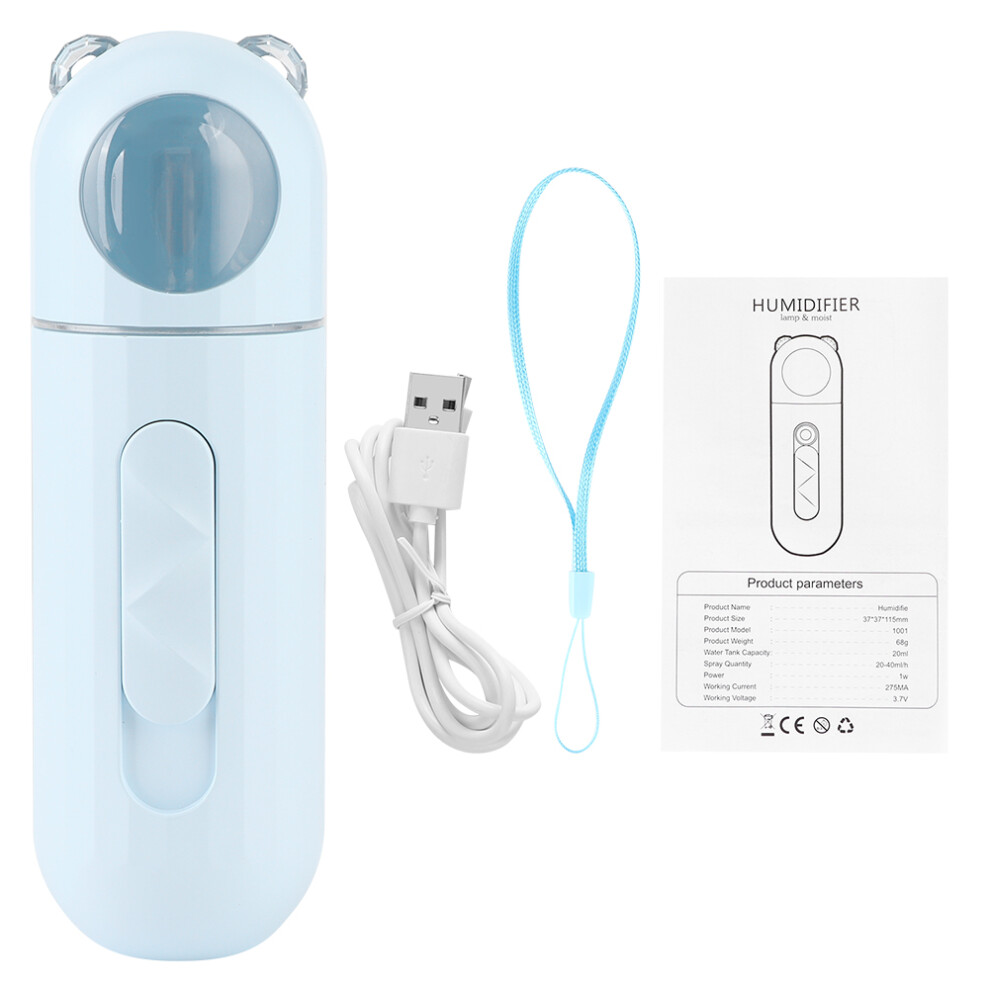 Nano Facial Steamer, Elegant Solution For Your Skincare Routine, Portable Mini Mister With USB Rechargeable Sprayer, Ideal For All Skin Types,