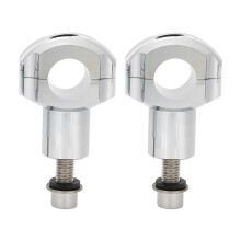 Smidd styreforhøyer Pullback Forkrommet CNC-aluminium Billet Rustbestandig, hevbart styre Enkel bolt-på-montering Fungerer med Harley