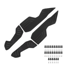 Pedales antideslizantes para motocicletas, plataforma de aluminio CNC, accesorios para motocicletas, duraderos con alfombrillas de goma, tecnología