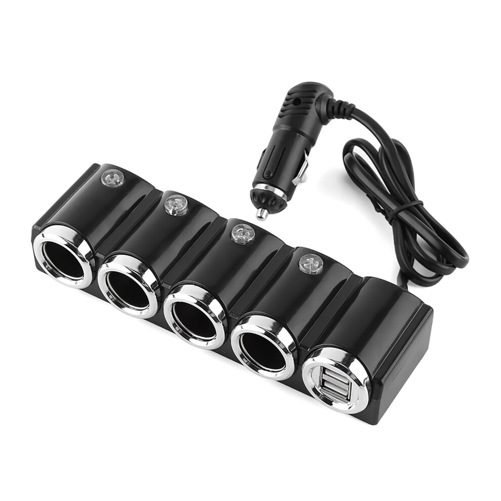Universal Car Adapter Featuring Multi-Device Compatibility & High Power Output, Compact Design Offers Safe Charging And Simultaneous Powering Of 9437117608705