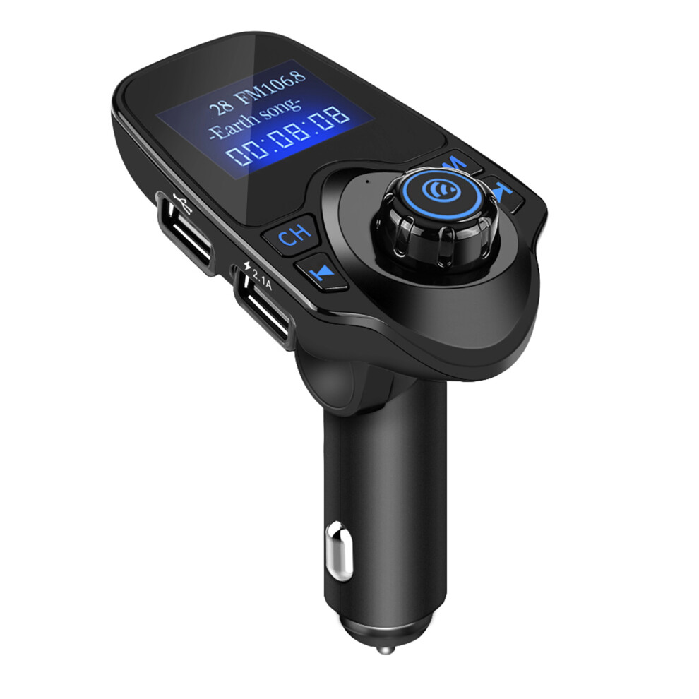 Car Bluetooth Adapter With Hi Fi Sound Quality Fm Transmitter For Wireless Music Streaming And Hands Free Calls With Adjustable Flexible Neck And 9437117609979