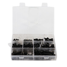 Hex Head Screws Assortment for Industrial Use, Bolts and Nuts Assortment with Metric Screws Kit Carbon Steel Corrosion Resistant Fasteners, Easy to
