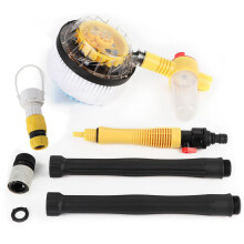 Escova de alto desempenho, escova de lavagem ajustável com tecnologia de rotação automática de 360 graus, escova de limpeza de microfibra com
