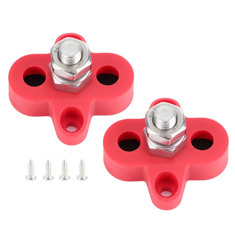 M8 Battery Terminal Block For 48V Dc Systems, Bus Bar Terminal Block Heavy-Duty Power Distribution Studs, Power And Ground Distribution Studs, 9190834444192