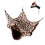 Double Layer Hamster Hammock 30x30cm Coral Fleece Brown Spots 4