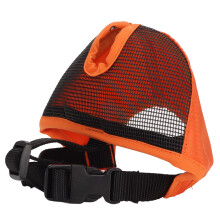 Verstellbares Bulldog-Maske aus Mesh für Mops & Chihuahuas, Orange L