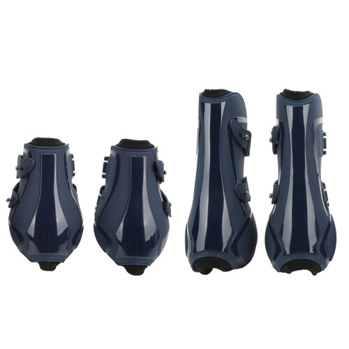 4-teilige Pferdebeinschutzstiefel, PU-Neopren, 2