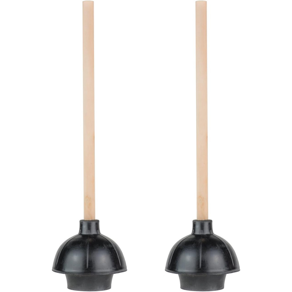 Heavy-Duty Toilet Plunger, Commercial Grade Double Thrust Force Cup Creates Tight Seal Around Drain For Residential & Commercial Use 9148971454475