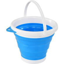Great Gift Collapsible Bucket, With Wide Top Rim Tapering Down To Slimmer Bottom, Offers A Poetic Touch To Your Everyday Adventures (1.3 Gallons)