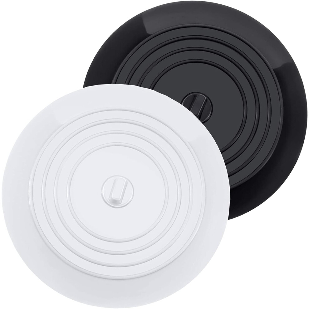 Non-Toxic Food-Grade Silicone Bathtub Stopper, Easy Clean Mirror Surface Universal Drain Stoppers For Kitchen Sink Bathroom Laundry Tub Utility Sink, 9074015801786