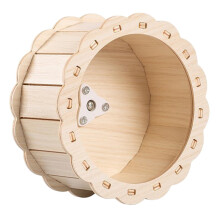 Wooden Hamster Wheel Silent Hamster Running Wheel for Small Pets, Indoor Hamster Exercise, Promotes Movement and Activity