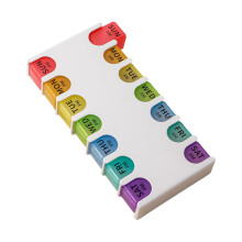 Weekly Pill Organizer – Capacity 7Day Pill Box  Convenient Medication Organizer  Portable Daily Pill Case with 14 Compartments for S