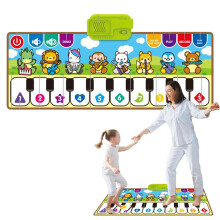 Piano Music Mat Piano and Dance Toddler Mat Educational Carpet for Girls