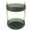 2-stufiger Make-up-Organizer, 360-Rotation, Platzsparend, Grün 16