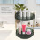 2-stufiger Make-up-Organizer, 360-Rotation, Platzsparend, Grün 4