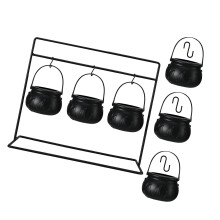 3/6/9 Halloween Witches Cauldron Candy Bowls with Metal-6PCS