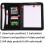 Storage Folder, Business with Handle, Card Storage, Writing Pad,  Carry Bag for Interview Conference (Bruin) 4