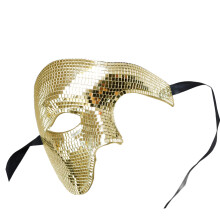 Elegant afneembaar halfgelaatsmasker voor-Goud