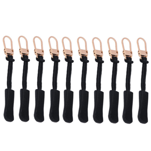 Zippers Pull Replacement Set Alloy Materials Universals-Black
