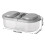Portable 2 Section Plastic Food Container For Kids Snacks-Pink 3