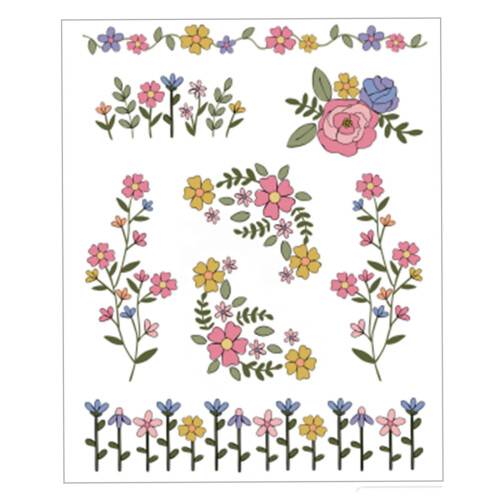 Creative Sewing Paper Stencil Florals Designs for Garment