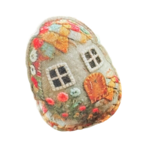 Long Time Felt Easters Eggs Windown Charm DIY Project for-3