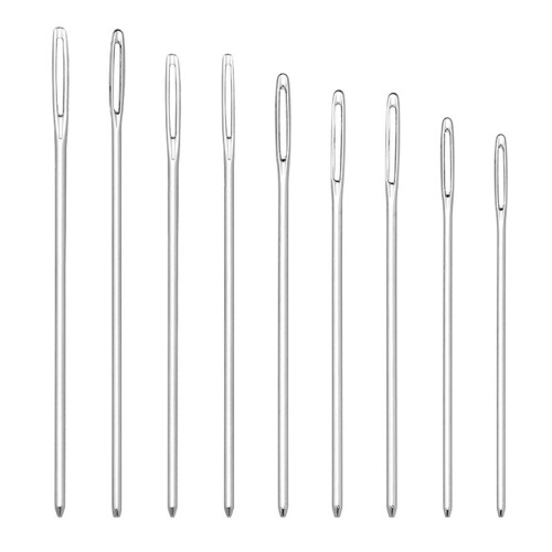 Oversized Eye Sewing Needle Sturdy Alloy Professional-A