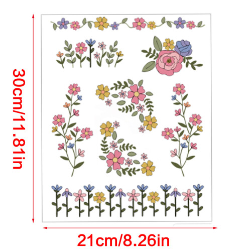 Creative Sewing Paper Stencil Florals Designs for Garment 2