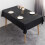 Elegant Embroidered Tablecloth With Sequins-120*120cm Black 7