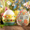Long Time Felt Easters Eggs Windown Charm DIY Project for-3 7