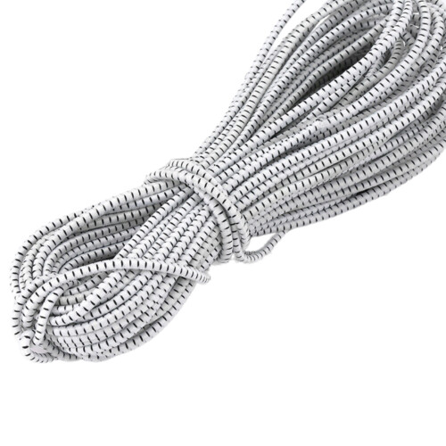 10m Circular Elastics Rope Sturdy for-Black dots on white