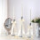 12Pcs Adhesive Bowknot Ornament Candlestick Bowknot-Pink 7