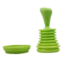 Bathroom Sink Drain Cleaner Squeeze Plunger For Hair-green