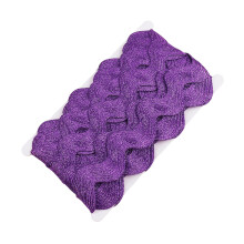 10Yards Colorful Wavy Sewing Fringe Trim 25mm S Shape-Purple